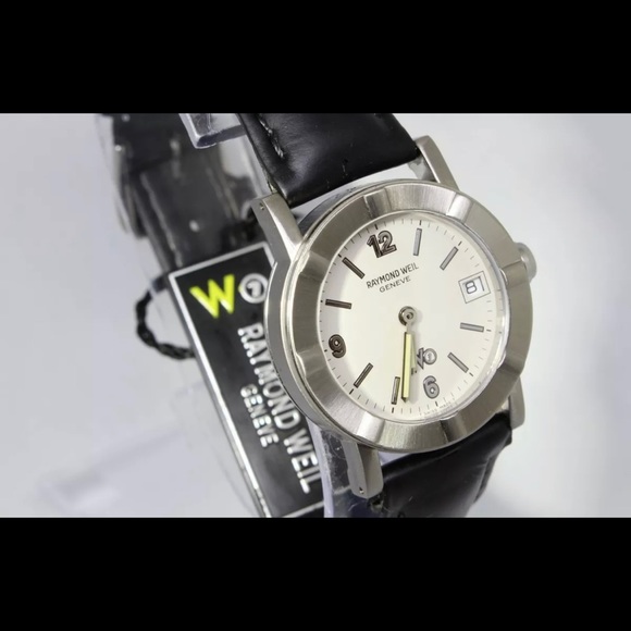 NWT Raymond Weil W1 3000/3001 Swiss Ladies Quartz Below $795 Retail w/Brown Band - Picture 11 of 12